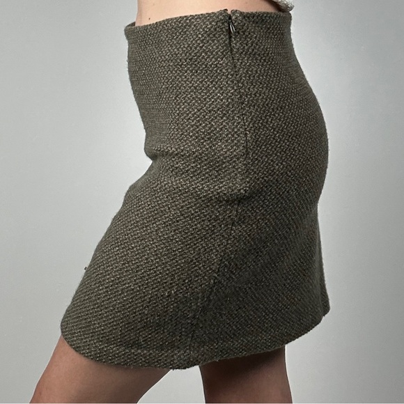 Ralph Lauren Black Label Green Tweed Knit Mini Skirt - Picture 6 of 10